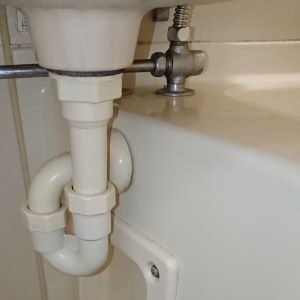 3点ユニットバス洗面器下画像