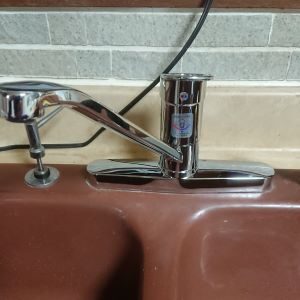 キッチン2ホールデッキ式混合水栓